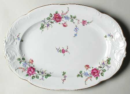 Sheraton Rose 14" Oval Serving Platter