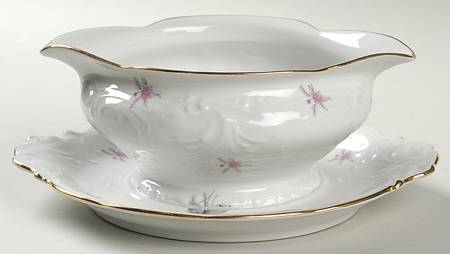 Spring Glen Gravy Boat with Attached Underplate