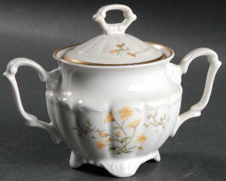 Spring Time Sugar Bowl & Lid