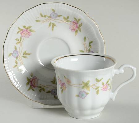 Windsor (Ribbed) Flat Cup & Saucer Set