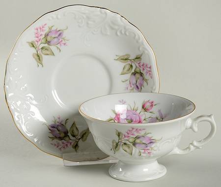 WLB13 Footed Cup & Saucer Set