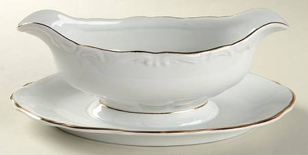 WLB5 Gravy Boat with Attached Underplate