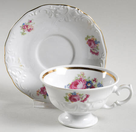 WLB6 Footed Cup & Saucer Set by Walbrzych