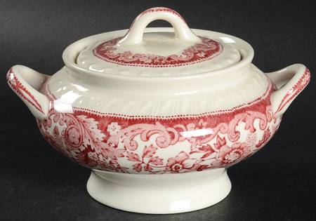 Herald Pink Sugar Bowl & Lid