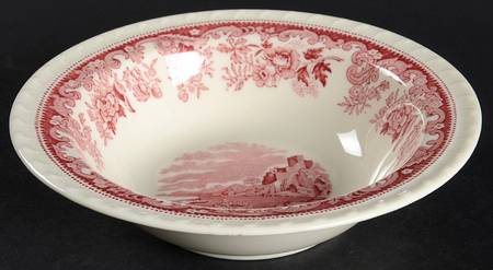 Herald Pink Rim Cereal Bowl