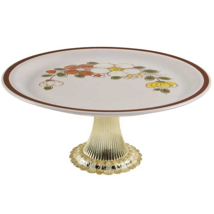 Sunnybrook Cake Stand with 4"-5" Metal Pedestal  Hc