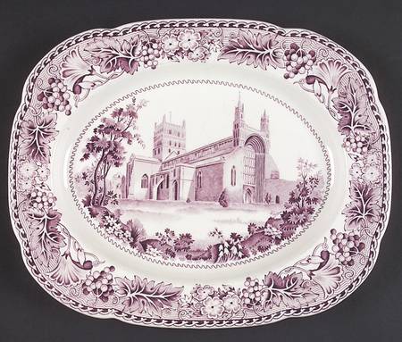 Abbeys Lavender 12" Oval Serving Platter