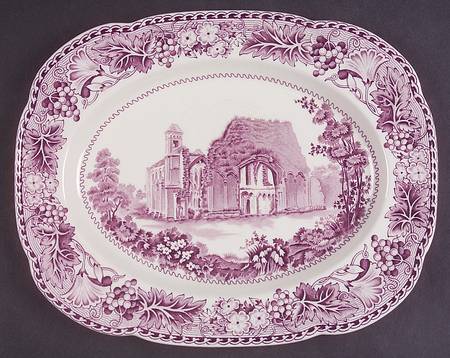 Abbeys Lavender 10" Oval Serving Platter