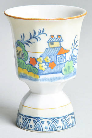 Alva Blue Multicolor Double Egg Cup