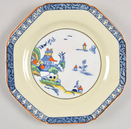Alva Blue Multicolor Salad Plate
