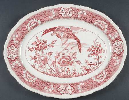 Aquila Pink 14" Oval Serving Platter