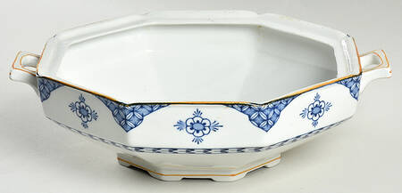 Blue Bombay Round Vegetable No Lid