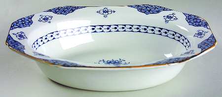 Blue Bombay 9" Oval Vegetable Bowl