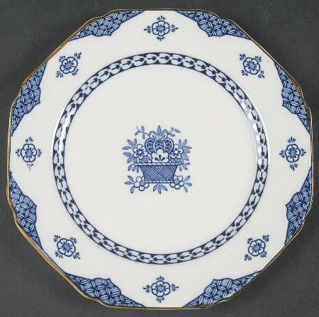 Blue Bombay Dessert/Pie Plate