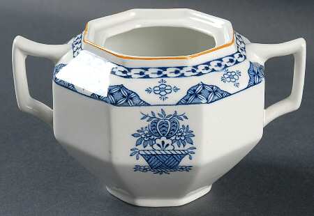 Blue Bombay Sugar Bowl No Lid