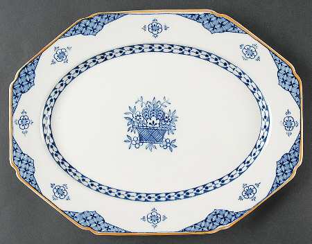 Blue Bombay 12" Oval Serving Platter