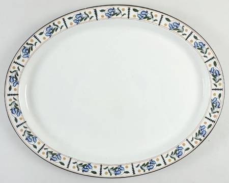 Bluebell 16" Oval Serving Platter