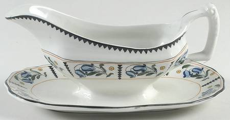 Bluebell Gravy Boat with Attached Underplate