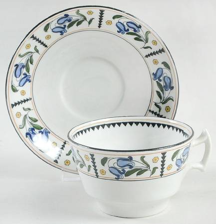 Bluebell Flat Cup & Saucer Set