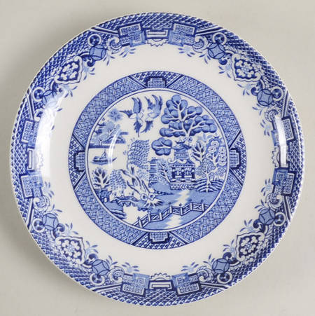 Blue Willow (Older) Saucer for Flat Cup