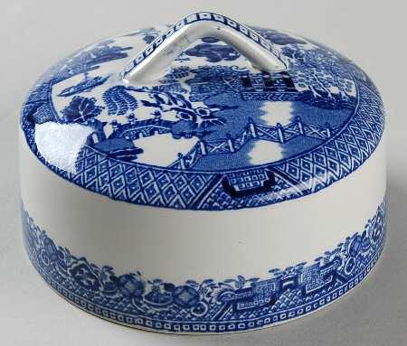 Blue Willow (Older) Lid for Round Butter