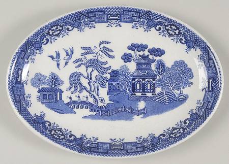 Blue Willow (Older) Relish/Gravy Underplate