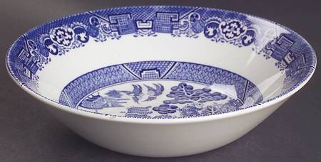 Blue Willow (Older) 8" Round Vegetable Bowl