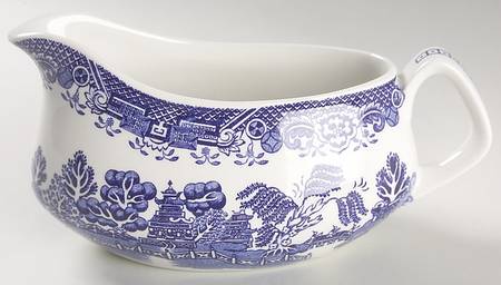Blue Willow (Older) Gravy Boat