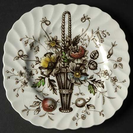 Bouquet Square Salad Plate