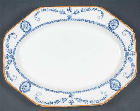 Broadmoor Blue 10" Oval Serving Platter