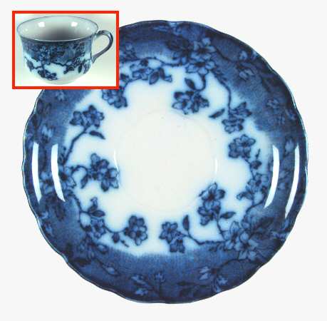 Brunswick (Flow Blue) Saucer