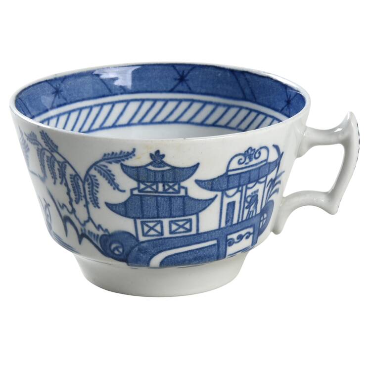 Canton Blue Flat Cup