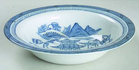 Canton Blue Rim Fruit/Dessert (Sauce) Bowl