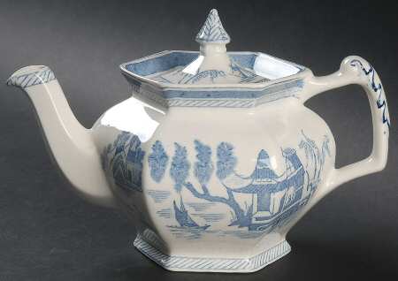 Canton Blue Teapot & Lid