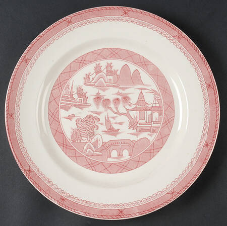 Canton Pink 12" Chop Plate (Round Platter)