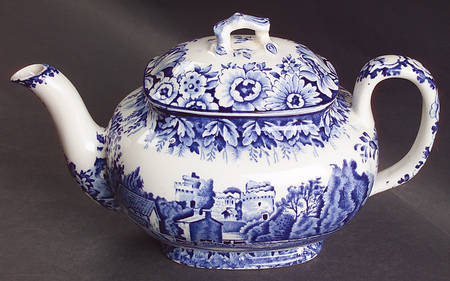 Castles Blue Teapot & Lid