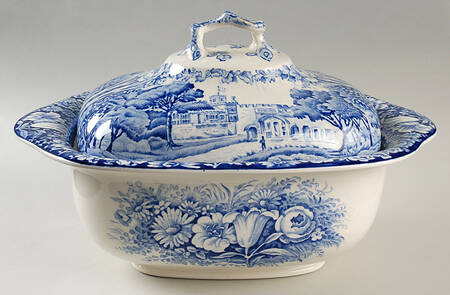 Castles Blue Tureen &  Lid