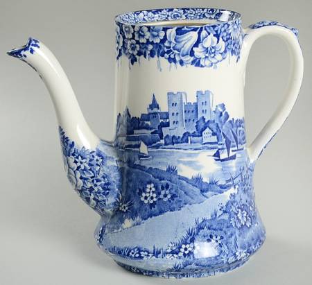 Castles Blue Coffee Pot No Lid