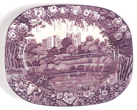 Castles Purple 10" Oval Serving Platter