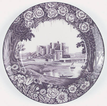Castles Purple 12" Chop Plate (Round Platter)