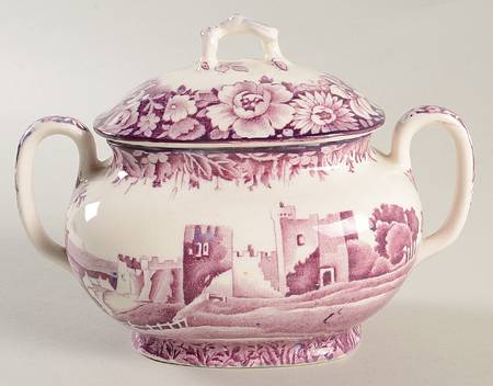 Castles Purple Sugar Bowl & Lid