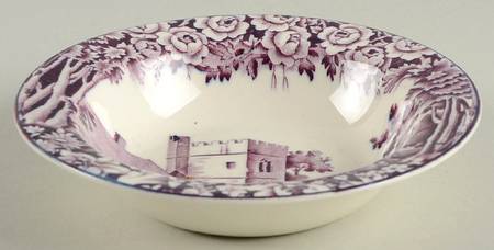 Castles Purple Rim Fruit/Dessert (Sauce) Bowl
