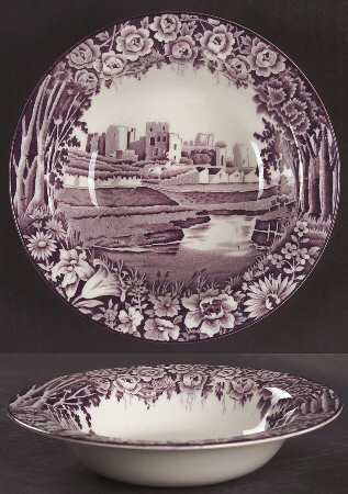 Castles Purple Rim Cereal Bowl
