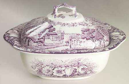 Castles Purple Tureen &  Lid