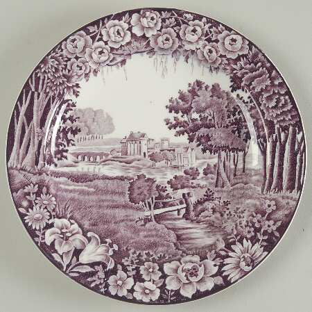 Castles Purple Salad Plate