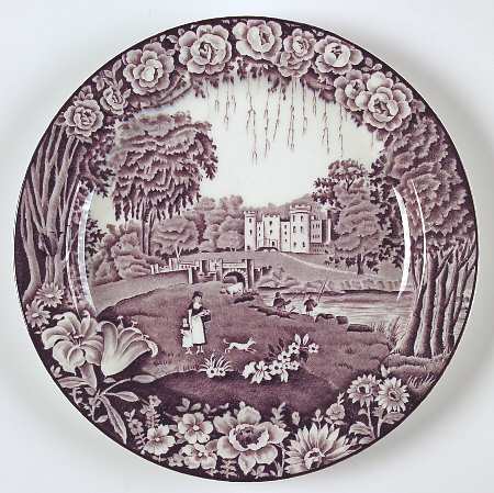 Castles Purple Luncheon Plate