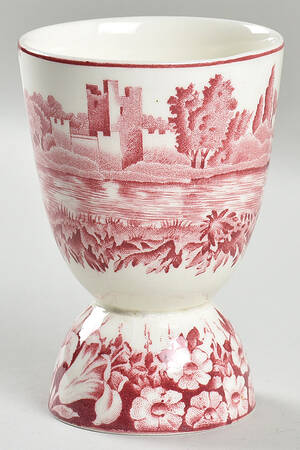 Castles Red Double Egg Cup