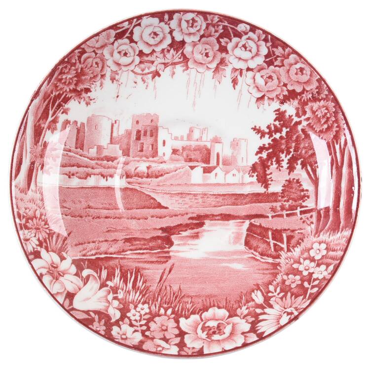 Castles Red Saucer for Oversized Cup