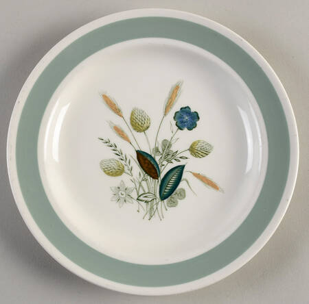 Clovelly (Green Shaded Clover) Salad Plate