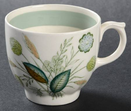 Clovelly (Green Shaded Clover) Flat Demitasse Cup